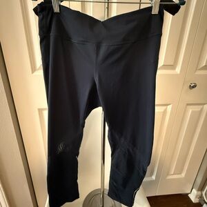 Zella Navy Blue Leggings Performance Activewear Mesh Medium